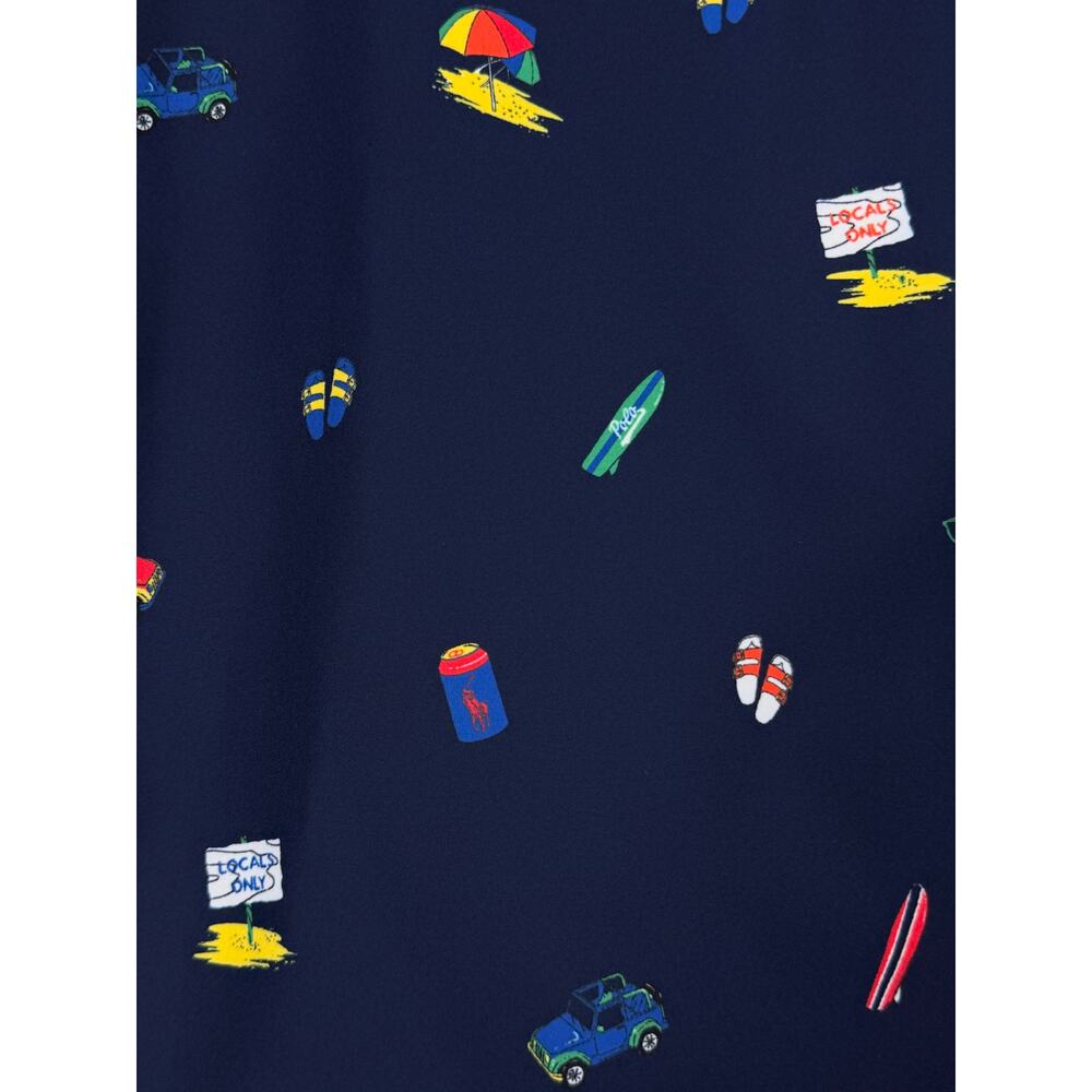 Polo Golf Ralph Lauren Beach Print Skort Blue Size 8 Pickleball Tennis Outdoors - Picture 7 of 14